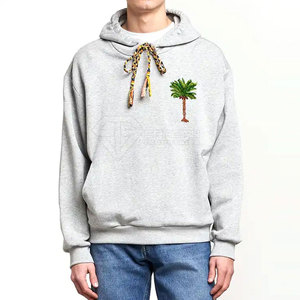 เสื้อฮู้ดดี้ปักลายผู้ชาย น้ำหนักเบา ขายดี มีกระเป๋า สไตล์สั่งทำพิเศษ ผ้าคอตตอนผสม ปักลายพื้นฐาน ขายดีที่สุด - Product Image 2