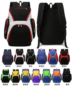 Sac à dos d'équipe de basketball Fermeture éclair souple Panneau inférieur renforcé Sports École Voyage Forte résistance à l'usure SBBP-0194 - Product Image 2