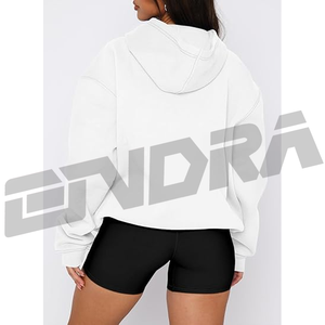 Sweat-shirt à capuche oversize pour femme, style décontracté, streetwear, pull en molleton doux, confortable, tendance hivernale - Product Image 4