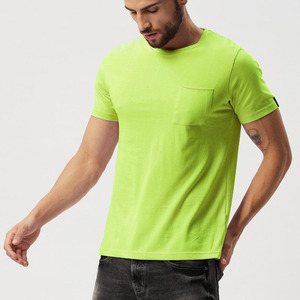 Luxury 100% Cotton Gym T-<b>Shirt</b> for Men Heavyweight Microfiber Custom <b>Pocket</b> Logo Graphic Print Factory Printed Brand T-<b>Shirt</b> - Product Image 2