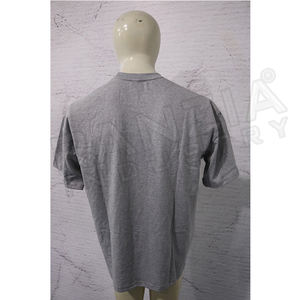 300 GSM Heavyweight <b>Grey</b> Cotton TShirt Custom RANZIA Logo OEM Unisex Oversized Fit for Gym & Streetwear - Product Image 4