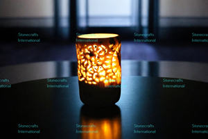 Quemador de aceite de mármol Premium, detalle intrincado, decoración del hogar, difusor de aromaterapia de incienso, soportes de meditación, diseño personalizable - Product Image 4