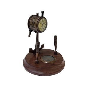 Telégrafo náutico de madera y latón decorativo hecho a mano, telégrafo de barco polaco de latón, alta calidad premium - Product Image 1