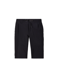Men's Black Drawstring Shorts Solid Color Breathable Regular Fit Summer Leisure Bottoms - Product Image 1
