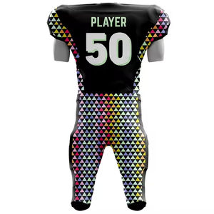 ชุดยูนิฟอร์มอเมริกันฟุตบอลแบบกลับด้านได้ ขายส่ง ชุดอเมริกันฟุตบอลแบบซับลิเมชั่น ชุดฟุตบอลแบบซับลิเมชั่นสั่งทำพิเศษ - Product Image 3