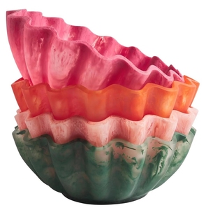 Ensaladera de madera de bambú y resina epoxi de alta calidad y utensilios de cocina y vajilla seguros para alimentos - Product Image 4