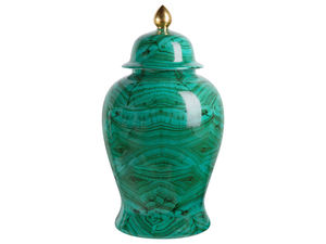 Table basse en malachite avec pierres précieuses naturelles écologiques en laiton Décoration intérieure Design moderne - Product Image 5