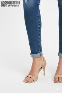 Jeans de Mezclilla Desgastados para Hombre, Estilo Urbano, Alta Calidad, Logotipo Personalizado, Corte Recto, Invierno, Secado Rápido, Novedad 2025 - Product Image 5