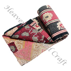 Kantha <b>Quilt</b> Gudari Kantha <b>Quilt</b> Gudari Hot Selling Wholesale Gold Supplier GD2226 Handmade Kantha <b>Quilt</b> Cotton Printed Indian - Product Image 4