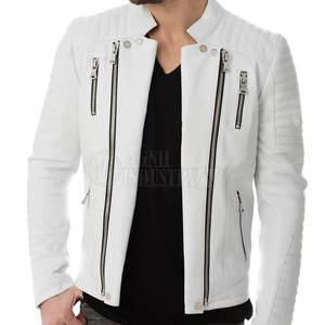Chaqueta de Invierno de Cuero para Hombre de Alta Calidad, Transpirable y de Secado Rápido, con Cuello Alto y Logotipo Frontal - Más Vendida - Product Image 1