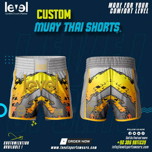 กางเกงมวยแบบพรีเมี่ยมสำหรับใส่สบายและระบายอากาศได้ดีอุปกรณ์ชกมวยระดับพรีเมียม - Product Image 5