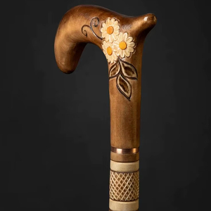 OPTIMISATION Prix Canne en bois réglable avec nœuds multiples Bâton de marche en bois solide pour les aînés par Standard Internation - Product Image 1