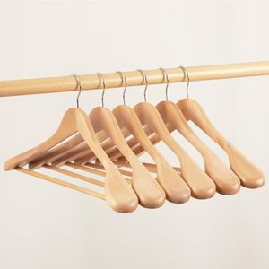 Classic Wood Clothes <b>Hanger</b> for Everyday Clothing for Wardrobe Bathroom Living Room - Product Image 4