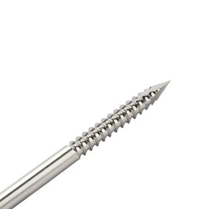 Clavícula K de Kirschner con extremo roscado, de acero inoxidable, para instrumentos ortopédicos veterinarios, longitud 250mm - Product Image 3