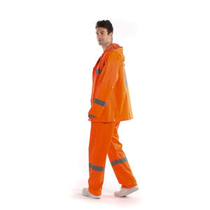 Nouveau 2023 bande Durable pluie ensemble combinaisons de pluie pour hommes femmes imperméable respirant manteaux de pluie avec accrocheur réfléchissant - Product Image 2