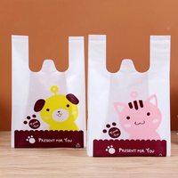 Sac plat HDPE bon marché avec gravure Taille et épaisseur biodégradables et personnalisables pour l'emballage des courses de supermarché