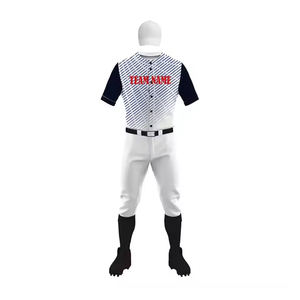 Vente en gros Kit d'uniforme de baseball respirant à séchage rapide pour hommes Ensemble de pantalons en jersey avec logo personnalisé pour entraînement de match en club imprimé - Product Image 1