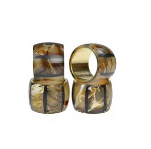 Wedding <b>Party</b> Table Ware <b>Napkin</b> Ring Holder With Brass for Home Restaurant Dining Table Decor Best Selling Horn <b>Napkin</b> Holder - Product Image 1