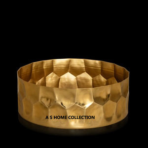 Diseño de textura martillada elegante Restaurante chapado en oro y fiestas Servicio de comida Cuencos ecológicos europeos de lujo - Product Image 1