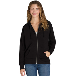 Sudadera con capucha de manga larga para mujer de nueva moda con logotipo delantero y trasero Sudadera con cremallera y bolsillos para mujer - Product Image 1