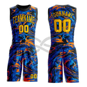 Camiseta de baloncesto uniforme de baloncesto envío rápido sublimado hombres personalizado en blanco azul 100% poliéster BSCI, venta al por mayor, ropa deportiva - Product Image 4