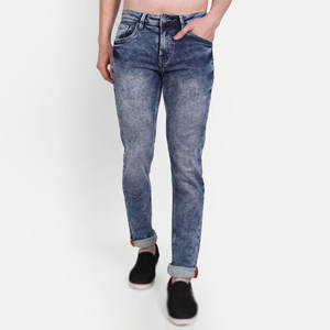 Straight Fit Comfortable Casual Men <b>Jeans</b> Pant High Quality Smooth Texture Fabric Perfect For Office <b>Work</b> And Casual Outings - Product Image 1