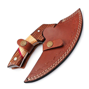 Wholesale Customized Top Quality OEM ODM Service Handmade Damascus Steel Pizza Cutter <b>Axe</b> Custom Logo Featuring <b>Wood</b> Handle <b>axe</b> - Product Image 2