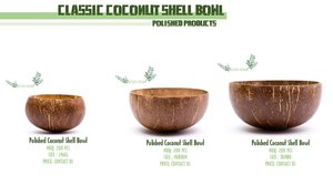 Hand Crafted <b>Coconut</b> Bowl Round Fruit Serving Dish Minimalist Design Reusable Wood Material - Product Image 5
