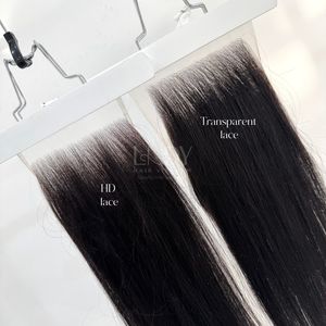 Cabello crudo de alta calidad, cierre de color natural recto 5by5 para hacer pelucas de cabello vietnamita real - Product Image 1