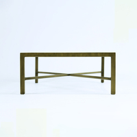 Pieds de table en fonte dorée de luxe moderne pour bureau, salle à manger, cuisine, hôtel, extérieur, hôpital, parc - Application polyvalente