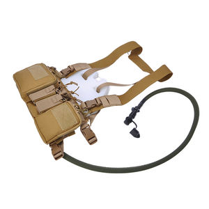 Rompi kantong dada kamuflase poliester, rompi pembawa piring luar ruangan taktis mendaki Berburu rompi taktis - Product Image 6