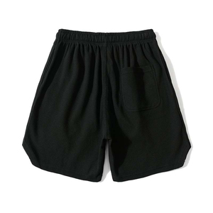 Pantalones cortos de mezclilla con parches lavados KY para hombre, pantalones cortos de mezclilla con bordado de borde de dobladillo crudo, ropa de calle desgastada, pantalones cortos de mezclilla para hombre - Product Image 3