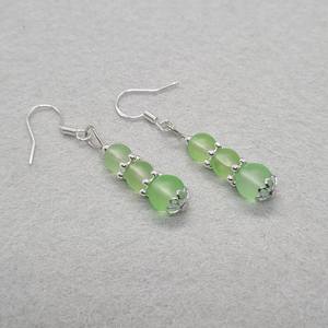 Boho ต่างหูลูกปัดด้วยการออกแบบสีฟ้าครามแอนดี้ cascading Fringe, เครื่องประดับของขวัญที่ไม่ซ้ำกัน - Product Image 4