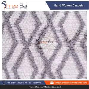 Meilleure vente moderne abstrait laine tissé tapis plat tissage doux gland lavable PET amical antidérapant écologique intérieur vie - Product Image 5