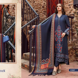 Algodón puro de rayón pesado con bordado Kurtis de Cachemira pesado para la venta en línea - Product Image 1