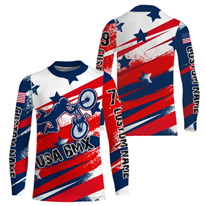 Vêtements de motocross BMX personnalisés Performance jeunesse maillot de cyclisme à manches longues vêtements de sport imprimés dans les grandes tailles - Product Image 2