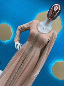 El último diseñador Faux Georgette bordado espejo trabajo Palazzo Suit de FabZone - Product Image 2