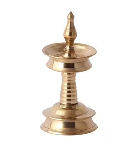 Lampe à huile en laiton Diya plaqué or fait main pour Diwali Pooja Temple décoration de la maison Festival indien article cadeau - Product Image 2