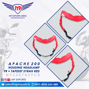 BOÎTIER DE PHARE AVANT + KIT DE FIXATION ROUGE SYRAH pour TVS Apache 2 roues Disponible à la vente à un prix très abordable au Nigéria - Product Image 3