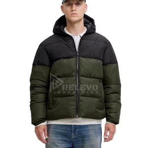 Chaqueta Acolchada Ligera Personalizada para Hombre, Impermeable, Cortavientos, con Capucha, para Primavera, Estilo Universitario, Ropa de Calle, Chaqueta de Motocicleta con Plumón de Pato - Product Image 1