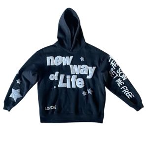 Sweats à capuche 100% coton pour hommes pour l'hiver Sweatshirts à impression personnalisée de haute qualité - Product Image 1