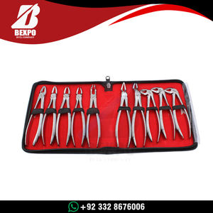 Forceps d'extraction dentaire en acier inoxydable pour adultes, lot de 10 pièces, haute qualité, certifié CE, classe I, pour dentistes - Product Image 5