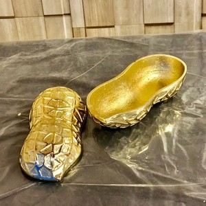 ชุดชามผลไม้แห้ง2ใบชามชามชามอาหารโลหะสีทองสำหรับตกแต่งบ้าน - Product Image 3