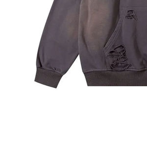 Sudadera con Capucha para Hombre, Invierno 2025, Estilo Urbano, Diseño Moderno, 100% Algodón, Lavado Ácido, con Bordado - Product Image 4