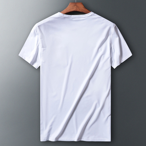 OEM เสื้อยืดวิ่งเข้ารูปแห้งๆของผู้ชายสำหรับยิมฟิตเนส200กรัมผ้าไนลอนสีทึบใส่สบายสำหรับฤดูร้อน8XL 7XL ไซส์ใหญ่พิเศษ - Product Image 4