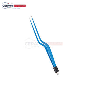 Fórceps de interruptor manual bipolar de acero inoxidable maquinaria de instrumentos quirúrgicos 1 año de garantía Cerahi Industries Jeweler Semkin - Product Image 4