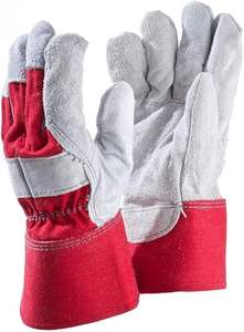 ถุงมือทำงานหนังวัวแท้ลายทางคุณภาพสูงสำหรับงานเชื่อมและงานก่อสร้าง |   ถุงมือทำงานอุตสาหกรรม - Product Image 5