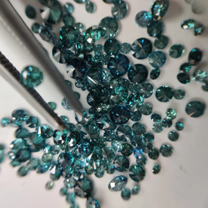 Diamantes de color Diamantes sueltos 100% Color tratado natural VS SI Pureza 1,2 a 2,1 MM Diamantes reales redondos de corte brillante - Product Image 1