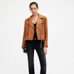 Chaqueta de moto de piel de oveja auténtica para mujer, tamaño de etiqueta personalizada, relleno de algodón, procesamiento crudo, venta al por mayor - Product Image 3