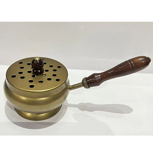 Arabic Design Luxurious <b>Incense</b> <b>Burner</b> Gold And Black Color Elegant Quality Rounded Bakhoor <b>Holder</b> For Eid And Ramadan Decor - Product Image 4